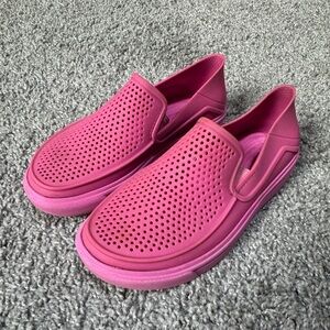 CROCS CITILANE ROKA SLIP-ONS Pink Girls Size 13